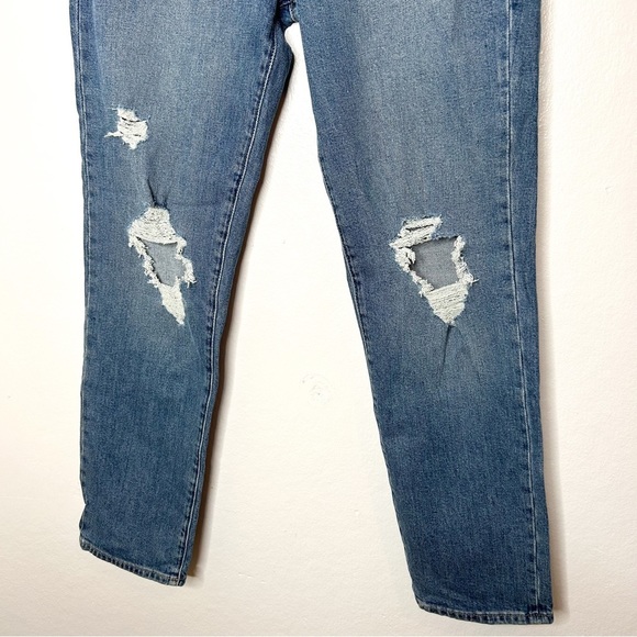 GAP‎ Denim Distressed Girlfriend Straight Leg Jeans 28 - Picture 4 of 8